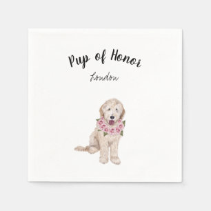 Golden Doodle Hund Cocktail Napkins Pappersservett