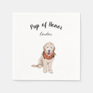 Golden Doodle Hund Cocktail Napkins Pappersservett