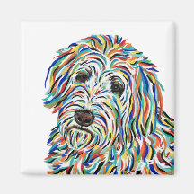 Golden Doodle Hund Magnet
