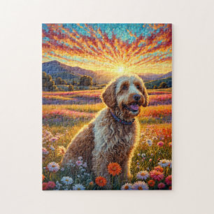 Golden Doodle hund Pussel