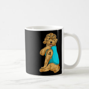 Golden Doodle I Kärlek Pappa TattoApparel, Hund G Kaffemugg
