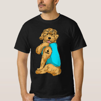 Golden Doodle I Kärlek Pappa TattoApparel, Hund G T Shirt