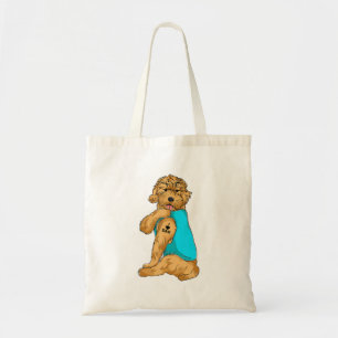 Golden Doodle I Kärlek Pappa Tattoapparel Hund Pap Tygkasse
