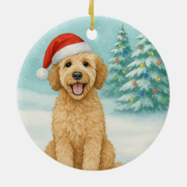 Golden Doodle Julgransprydnad Keramik