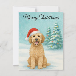 Golden Doodle Julkort