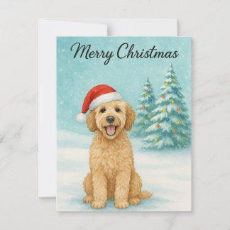 Golden Doodle Julkort
