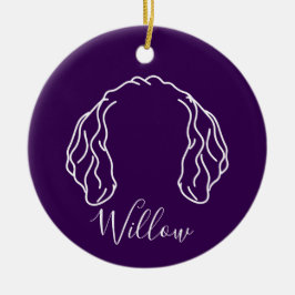 Golden Doodle-ornament (Om-logotyp) Julgransprydnad Keramik