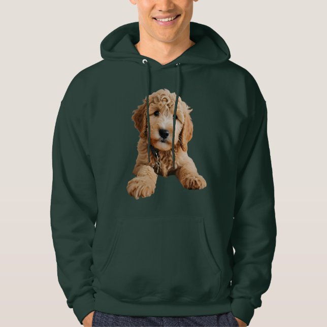 Golden Doodle Puppy Hoodie (Framsida)