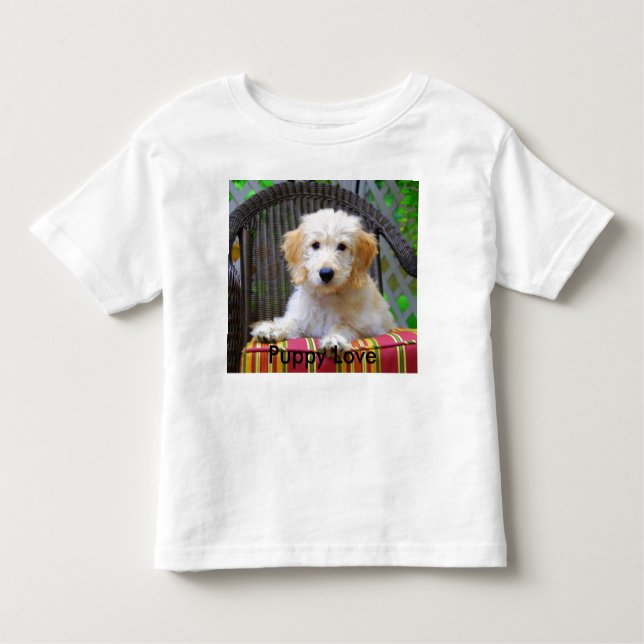 Golden Doodle Puppy Kärlek Småbarn T-shirt (Framsida)
