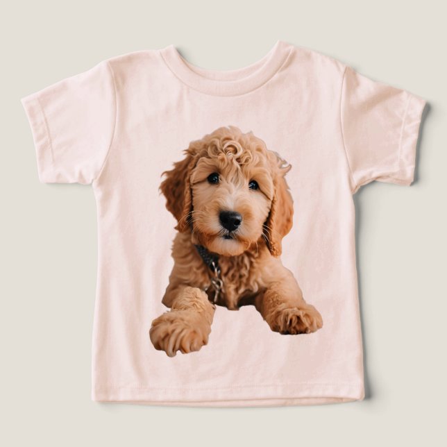 Golden Doodle Puppy T Shirt (Design Framsida)