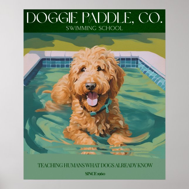 Golden Doodle Wall Decor Poster (Framsidan)