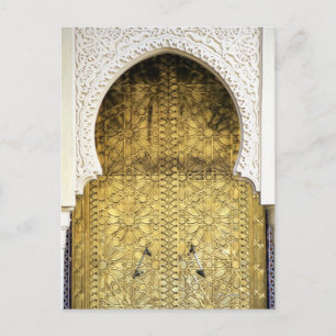 Golden Door and an Arch Way, Marocko Vykort