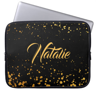 Golden Dots Laptop Fodral