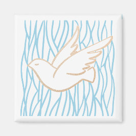 Golden Dove - Heliga Spirit Magnet