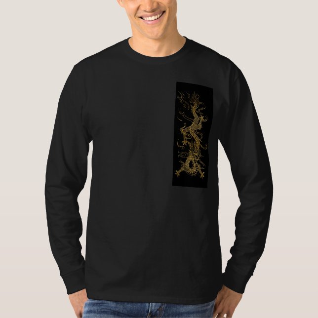GOLDEN DRAGON Asian Designer Series T Shirt (Framsida)