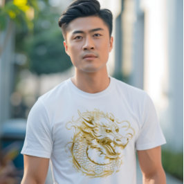 Golden Dragon Chinese Dragon T Shirt
