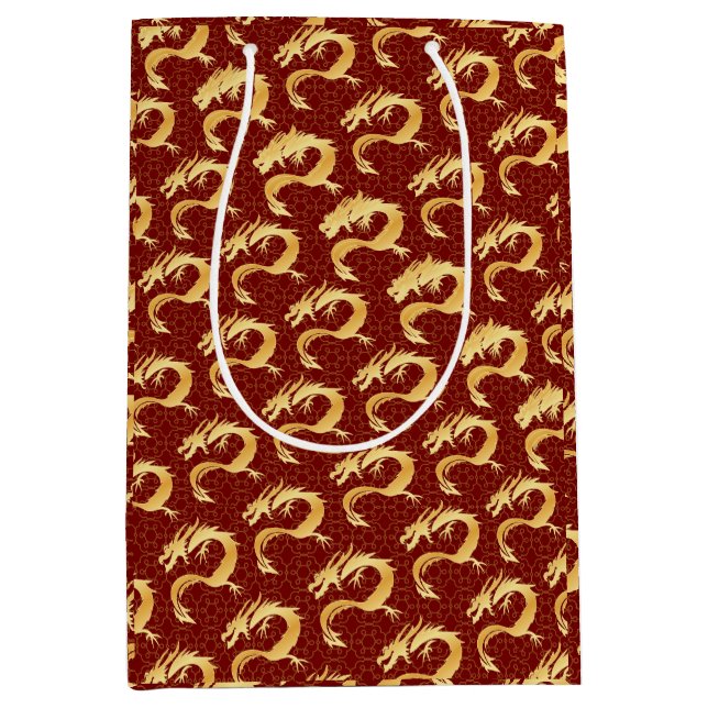 Golden Dragon Chinese New Year Önskemål Oriental R (Framsidan)