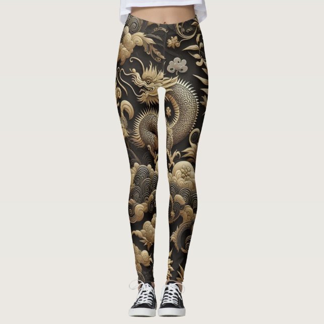 Golden Dragon Elegance Legging (Framsida)