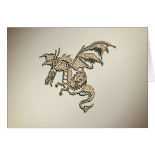 Golden Dragon Hälsningskort