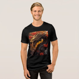 Golden Dragon in Fiery Autumn Canyon T Shirt
