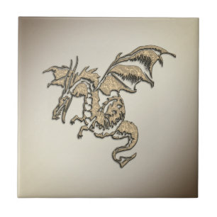 Golden Dragon Kakelplatta