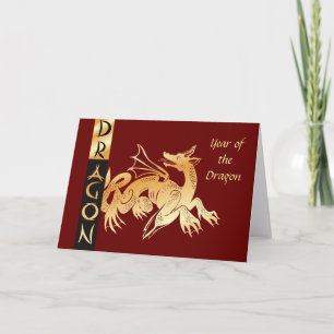 Golden Dragon och Banner Helgkort