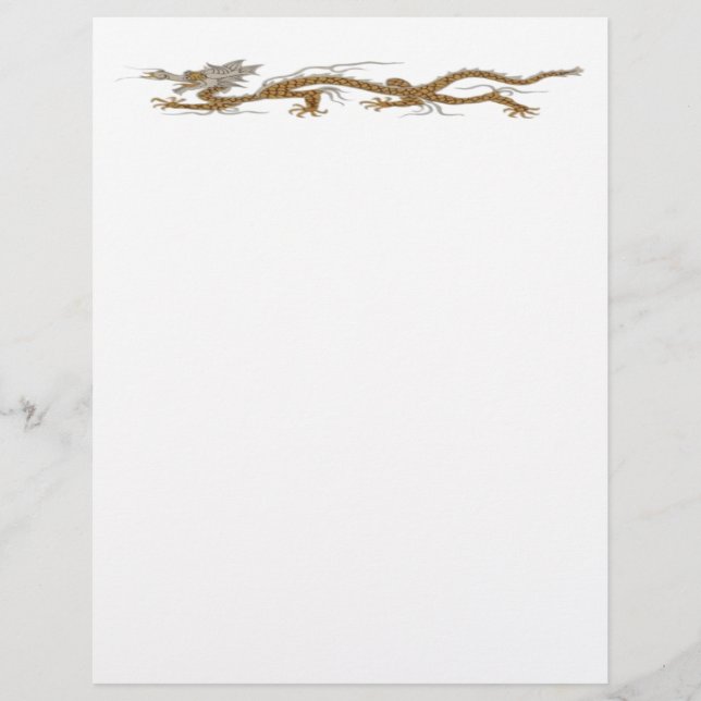 Golden Dragon of Buddhan Letterhead (Framsida)