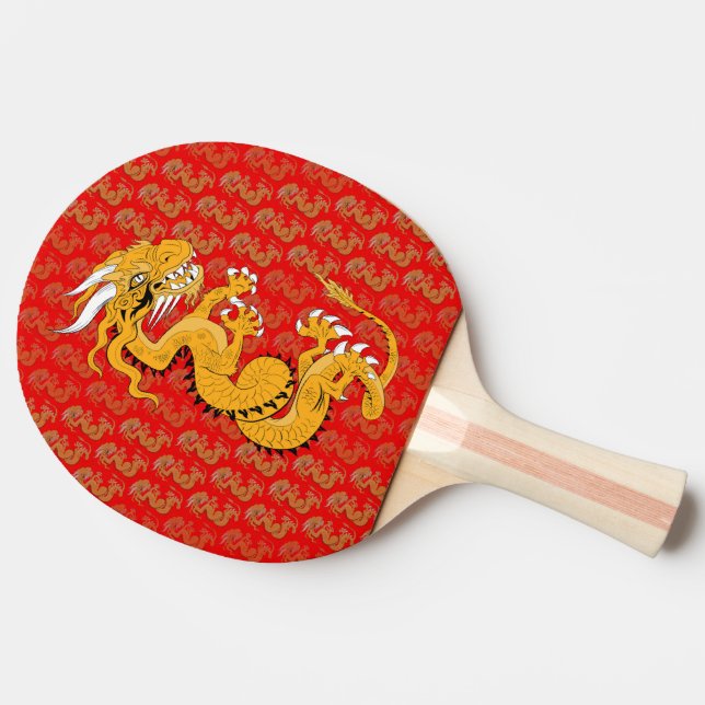 Golden Dragon Ping Pong Paddle Pingisracket (Baksidan )
