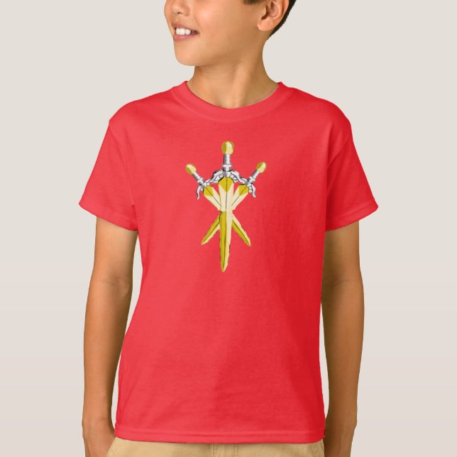 Golden Dragon Sword T Shirt (Framsida)