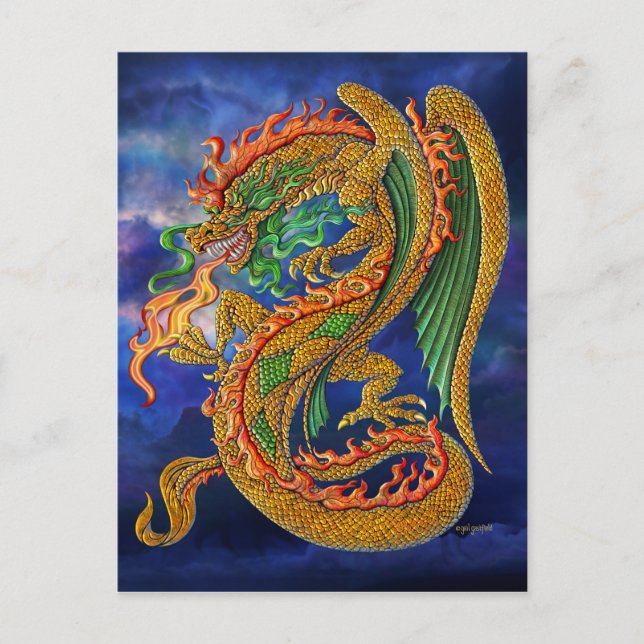 Golden Dragon Vykort (Framsida)