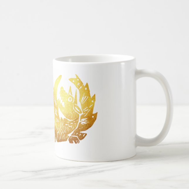 Golden Dragon White 325 ml Classic White Mugg (Höger)