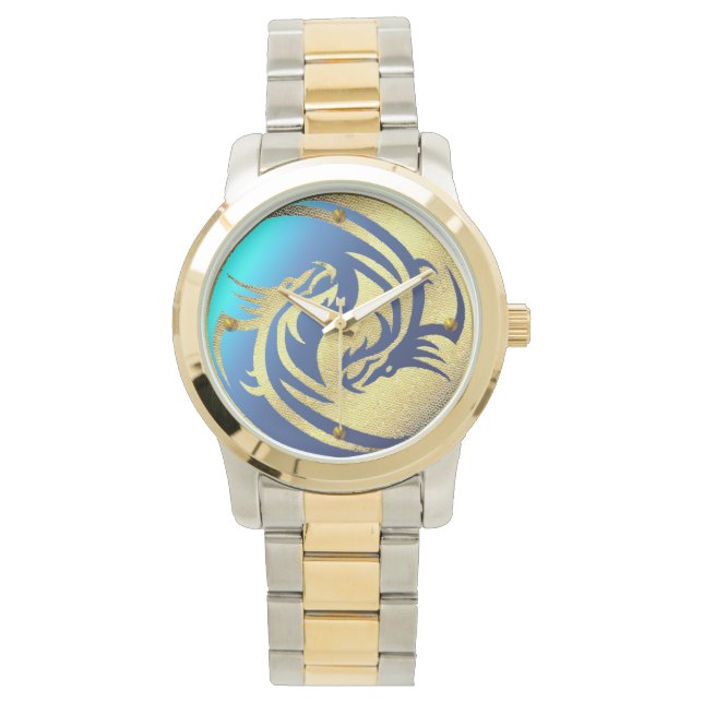 Golden Dragon Yin-Yang Watch Armbandsur (Framsida)