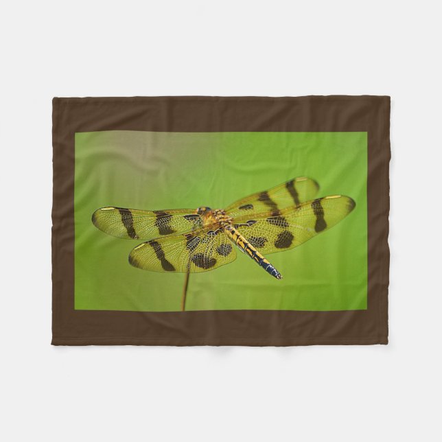 Golden Dragonfly Fleecefilt (Framsidan (Horisontell))