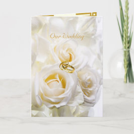 Golden Dream-bröllopskort Inbjudan