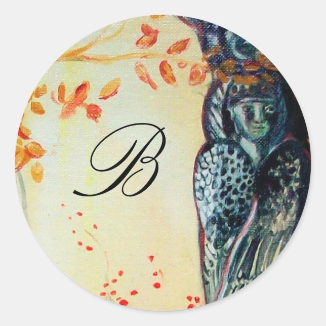 GOLDEN DREAM,monogram Runt Klistermärke (Framsida)