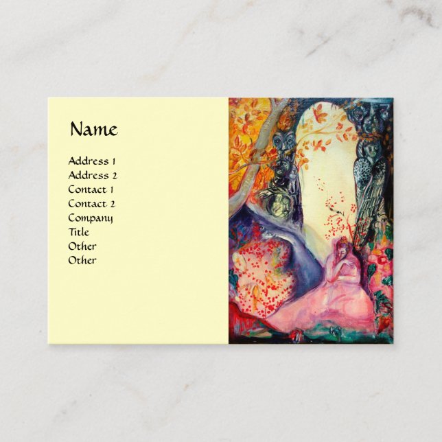 GOLDEN DREAM Yoga Instructor Meditation Zen Garden Visitkort (Framsida)