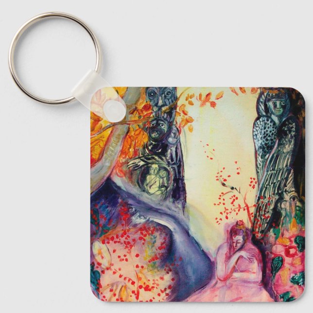 GOLDEN DREAM / Yoga Meditation Zen Garden Nyckelring (Framsida)