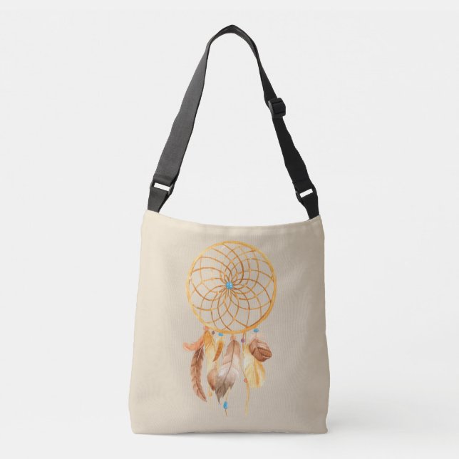Golden Dreamcatcher Tote Bag Axelväska (Framsida)