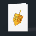 Golden Dreidel Helgkort<br><div class="desc">vacker gyllene drömmardesign.</div>