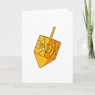 Golden Dreidel Helgkort