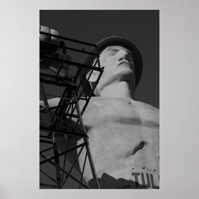 Golden Driller Statue, Tulsa, Oklahoma. 2009 Poster (Framsidan)