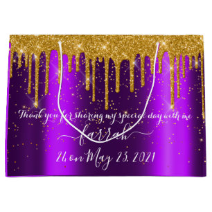 Golden Drip Sweet16th Violet Möhippa Mörk Lila