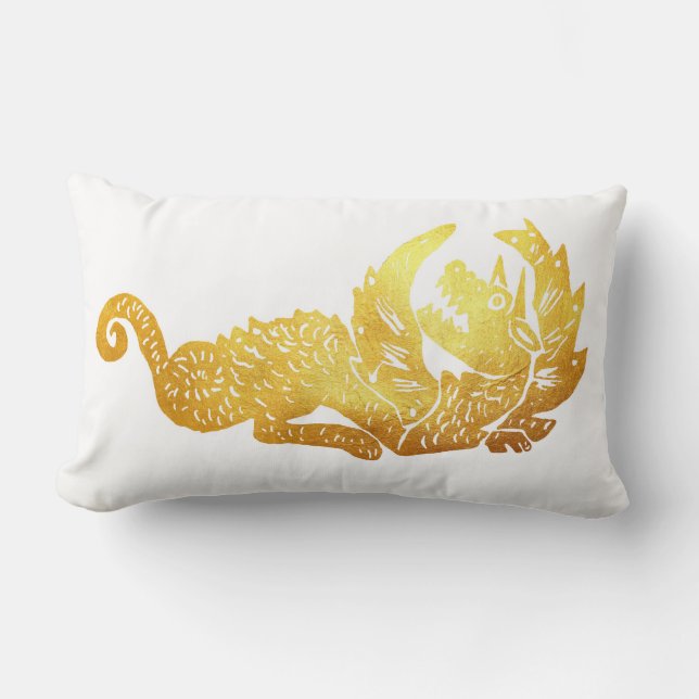 Golden Dron Lumbar Cushion 33 x 53 cm Lumbarkudde (Framsida)