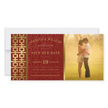 Golden Dubbla Happity Chinese Bröllop Photo