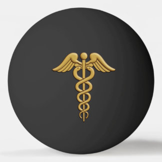 Golden Dubbla Snake Caduceus Pingisboll