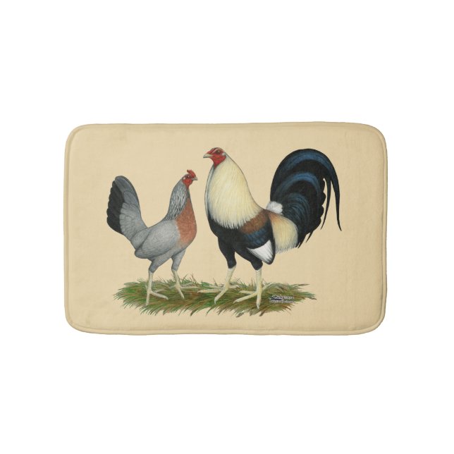 Golden Duckwing Chickens Badrumsmatta (Framsidan)