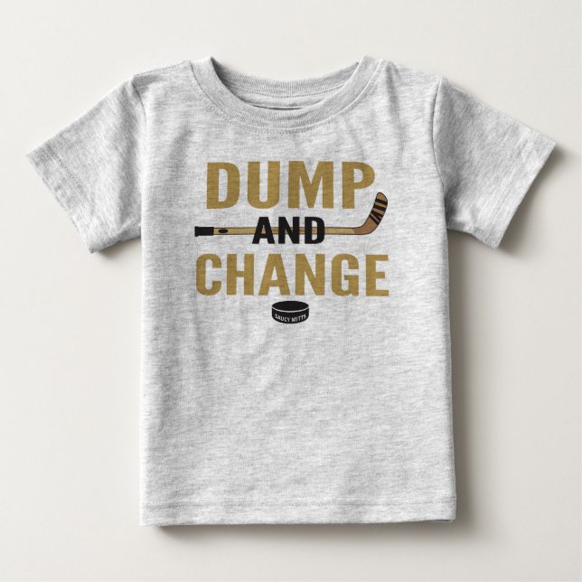Golden Dump och Change Hockey Baby T Shirt (Framsida)