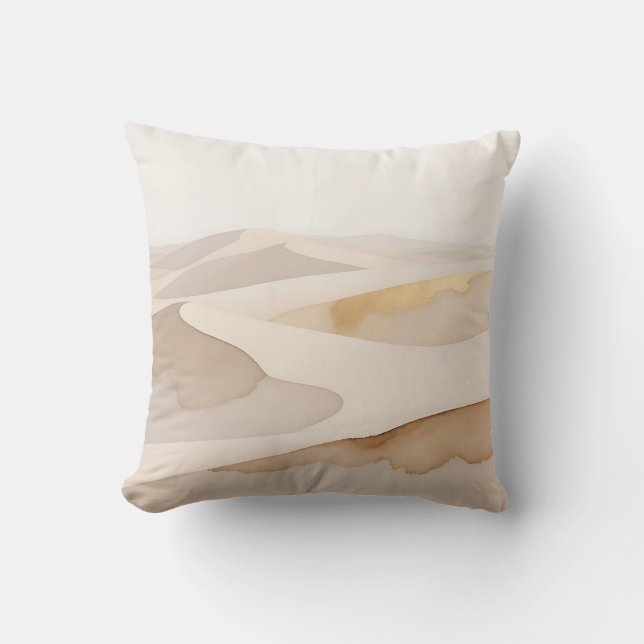 Golden Dunes Abstract Serenity Kudde (Framsida)