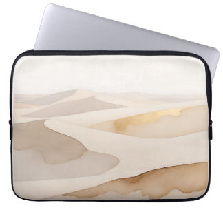 Golden Dunes Abstract Serenity Laptop Fodral