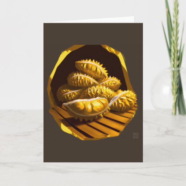 Golden Durian Greeting Card Helgkort (Framsida)
